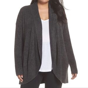 Barefoot Dreams Cozy Chic Lite Gray Cardigan Size Large/XL